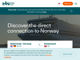 'hollandnorwaylines.com' screenshot
