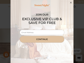 'sweetnight.com' screenshot