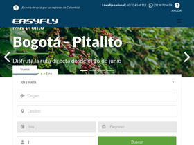 'easyfly.com.co' screenshot