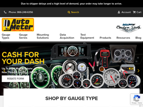 'autometer.com' screenshot
