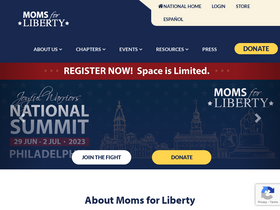 'momsforliberty.org' screenshot