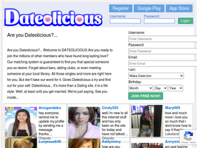 'dateolicious.com' screenshot