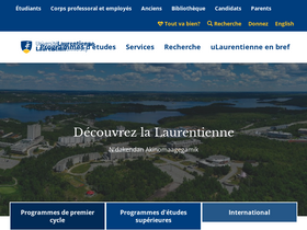 'laurentienne.ca' screenshot