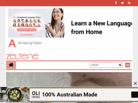 'zeltene.lv' screenshot