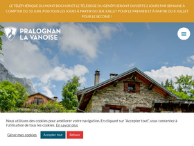 'pralognan.com' screenshot