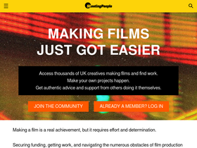 'shootingpeople.org' screenshot