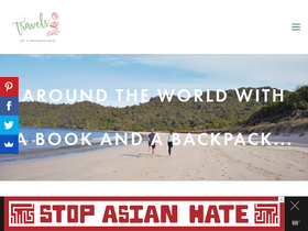 'travelsofabookpacker.com' screenshot