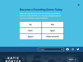 'katieporter.com' screenshot