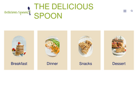 'thedeliciousspoon.com' screenshot