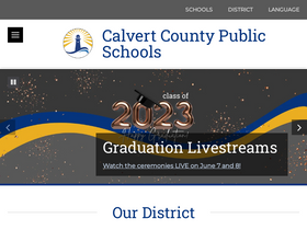 'calvertnet.k12.md.us' screenshot