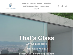 thatsglass.com homepage screenshot