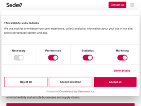 'sedex.com' screenshot