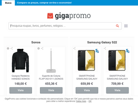 'gigapromo.pt' screenshot