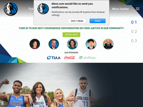 'mavs.com' screenshot