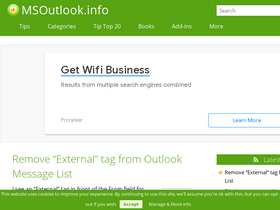 'msoutlook.info' screenshot