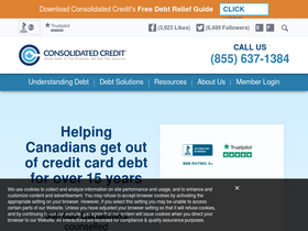 'consolidatedcreditcanada.ca' screenshot