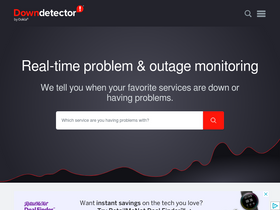 'downdetector.co.za' screenshot