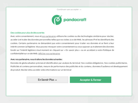 'pandacraft.fr' screenshot