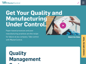 'mastercontrol.com' screenshot