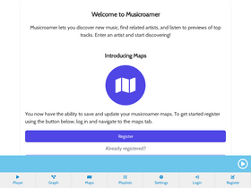 'musicroamer.com' screenshot