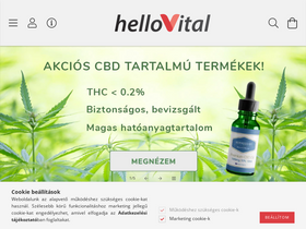 'hellovital.hu' screenshot