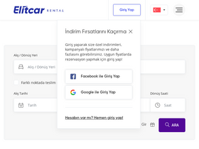 'elitcarrental.com' screenshot
