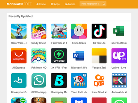 'mobileapkfree.com' screenshot