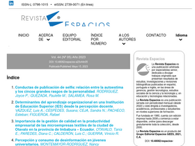 'revistaespacios.com' screenshot