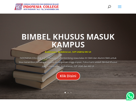 'indonesiacollege.co.id' screenshot
