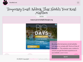 'fakemail.net' screenshot