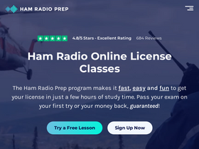 'hamradioprep.com' screenshot