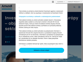 'fundoo.amundi.sk' screenshot
