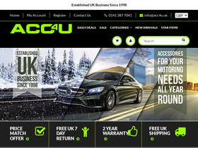 Acc4u homepage screenshot