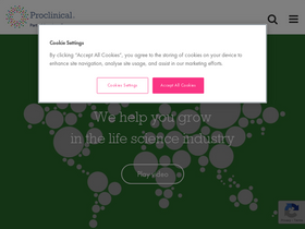 'proclinical.com' screenshot
