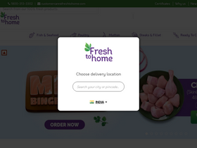 'freshtohome.com' screenshot