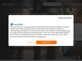 'travellink.no' screenshot