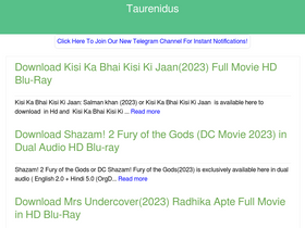 'taurenidushq.blogspot.com' screenshot