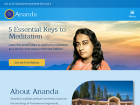'ananda.org' screenshot