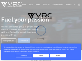 'virtual-racing-cars.com' screenshot