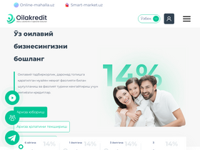 'oilakredit.uz' screenshot
