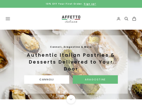 Italian Desserts by Affetto Italiano homepage screenshot