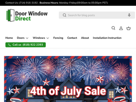 doorwindowdirect.com homepage screenshot