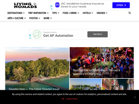 'livingnomads.com' screenshot