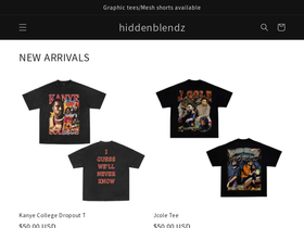 shophiddenblendz.com homepage screenshot