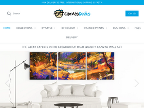 Canvasgeeks homepage screenshot