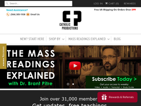 'catholicproductions.com' screenshot