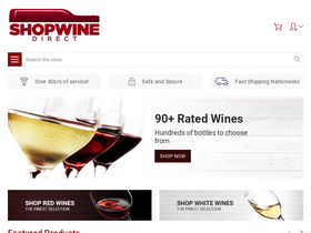 'shopwinedirect.com' screenshot