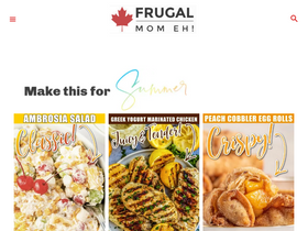 'frugalmomeh.com' screenshot
