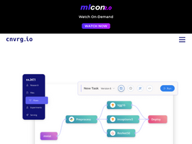'cnvrg.io' screenshot