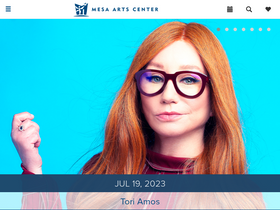 'mesaartscenter.com' screenshot